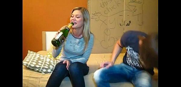  Splashes of champagne and cum Ivanka